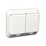 EXXACT OUTLET 2S/16A/IP44  WHITE