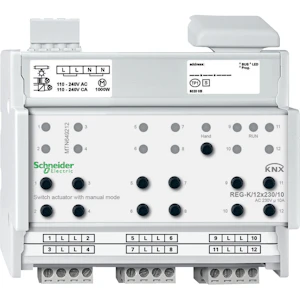 schneider electric Output module knx knx sw.act./12x/10 m.m.