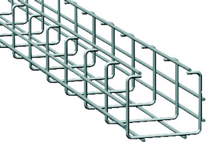 wibe Wire mesh cable tray defem 120x100 hotzink c-prof.