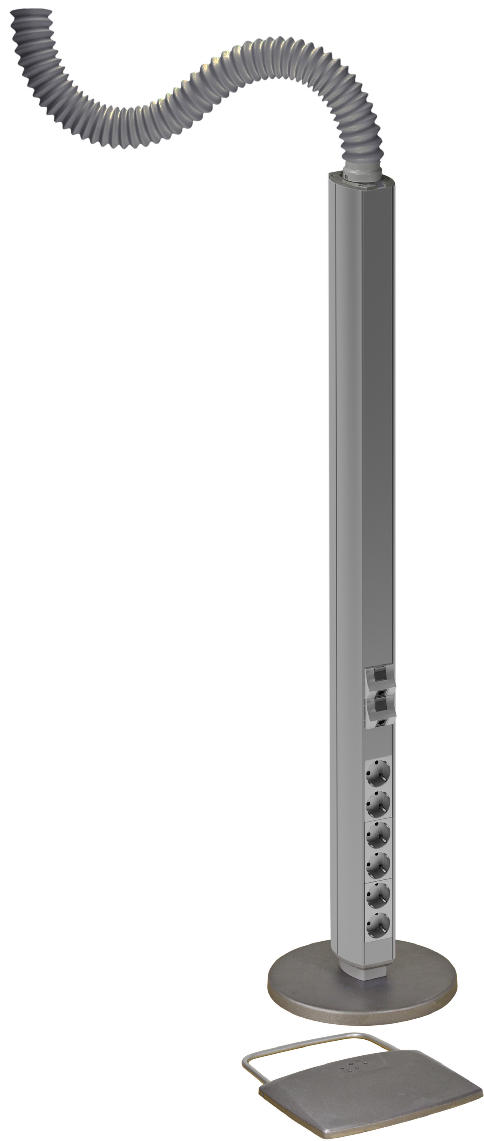 OL45 - UTTAKSTAV TOSIDIG, 12 UTTAK, 4XC6UTP, ANODISERT