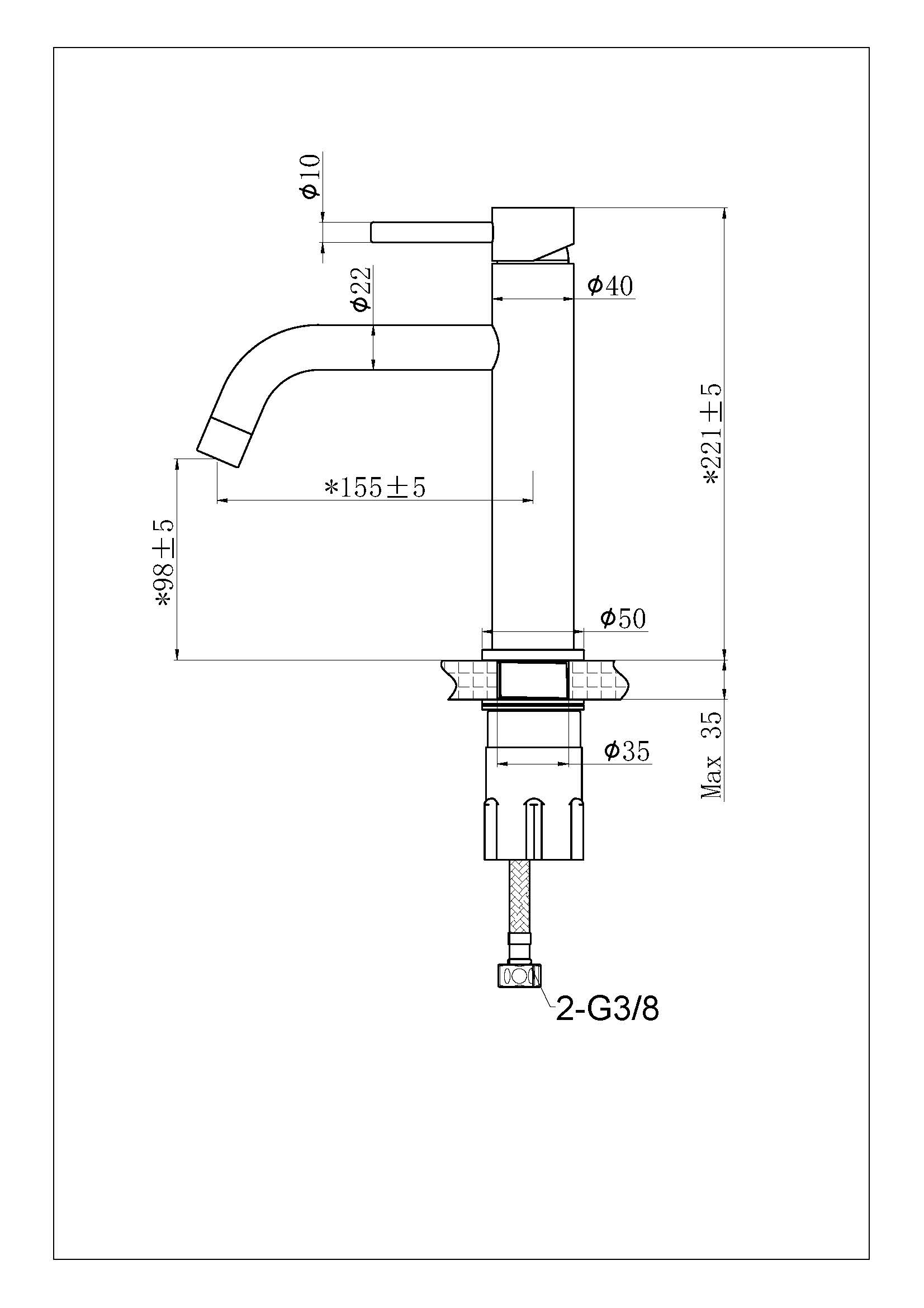 tammiholma Basin faucet inox a1 polished
