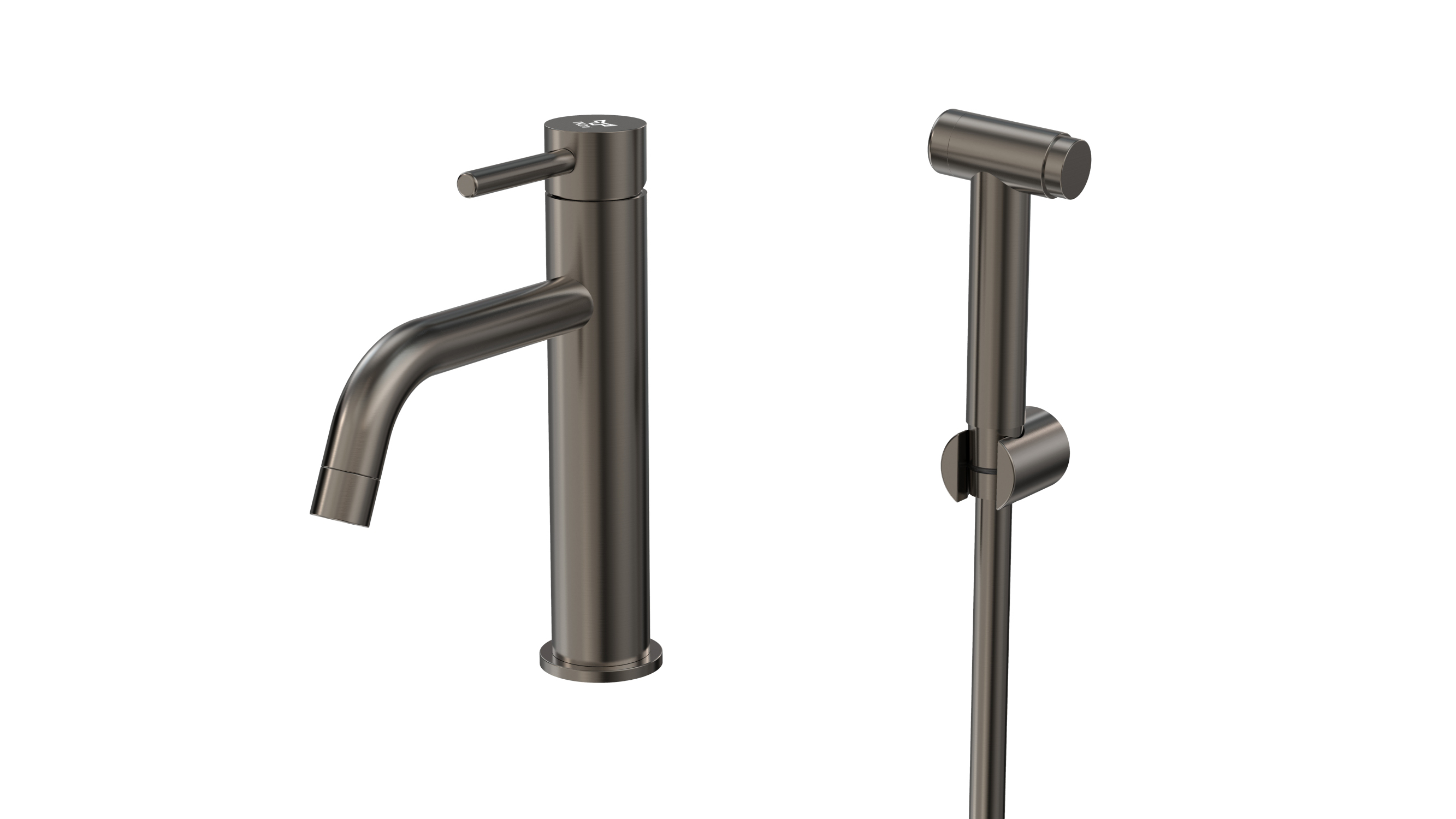 tammiholma Tvättställblandare inox a1 bidé gun metal