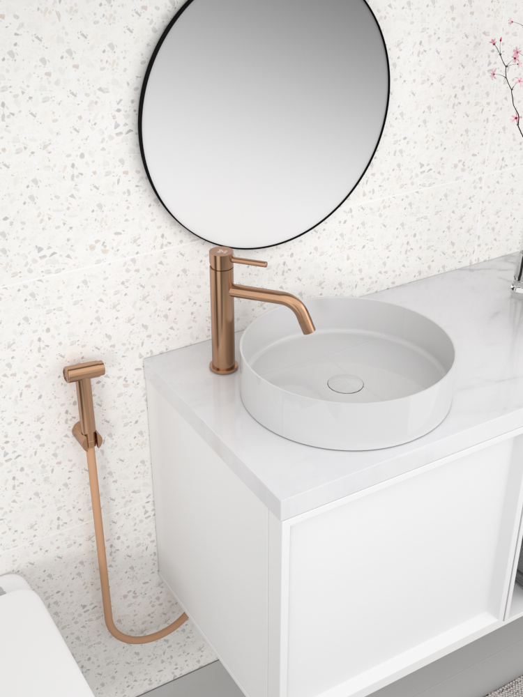 tammiholma Tvättställblandare inox a1 bidé roséguld