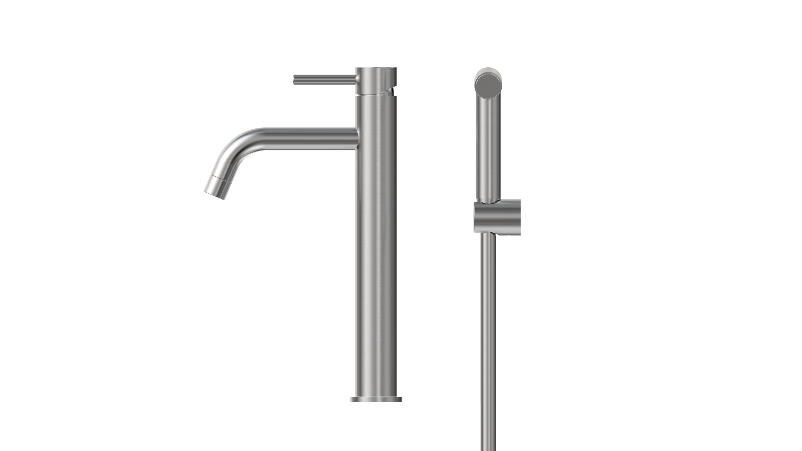 BASIN FAUCET INOX Q1 TALL BIDET BRUSHED