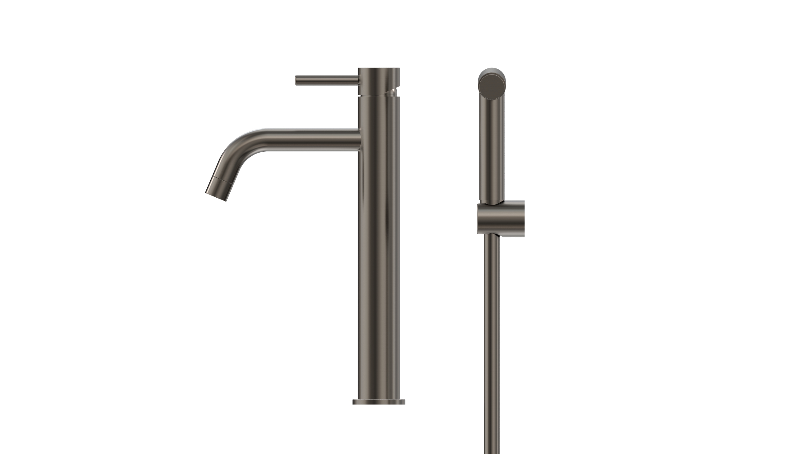 BASIN FAUCET INOX Q1 TALL BIDET GUN METAL