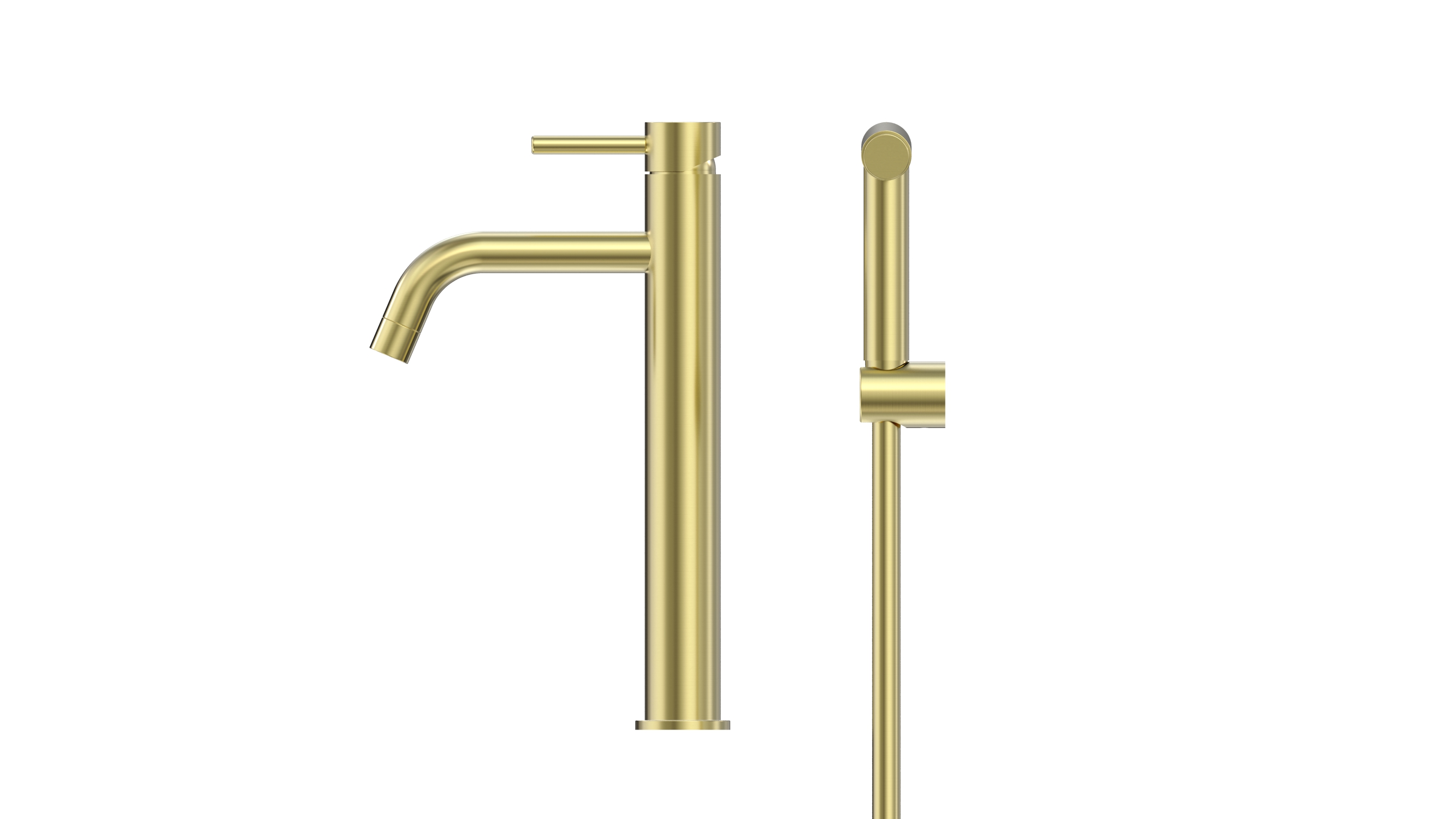 BASIN FAUCET INOX Q1 TALL BIDET LIGHT GOLD