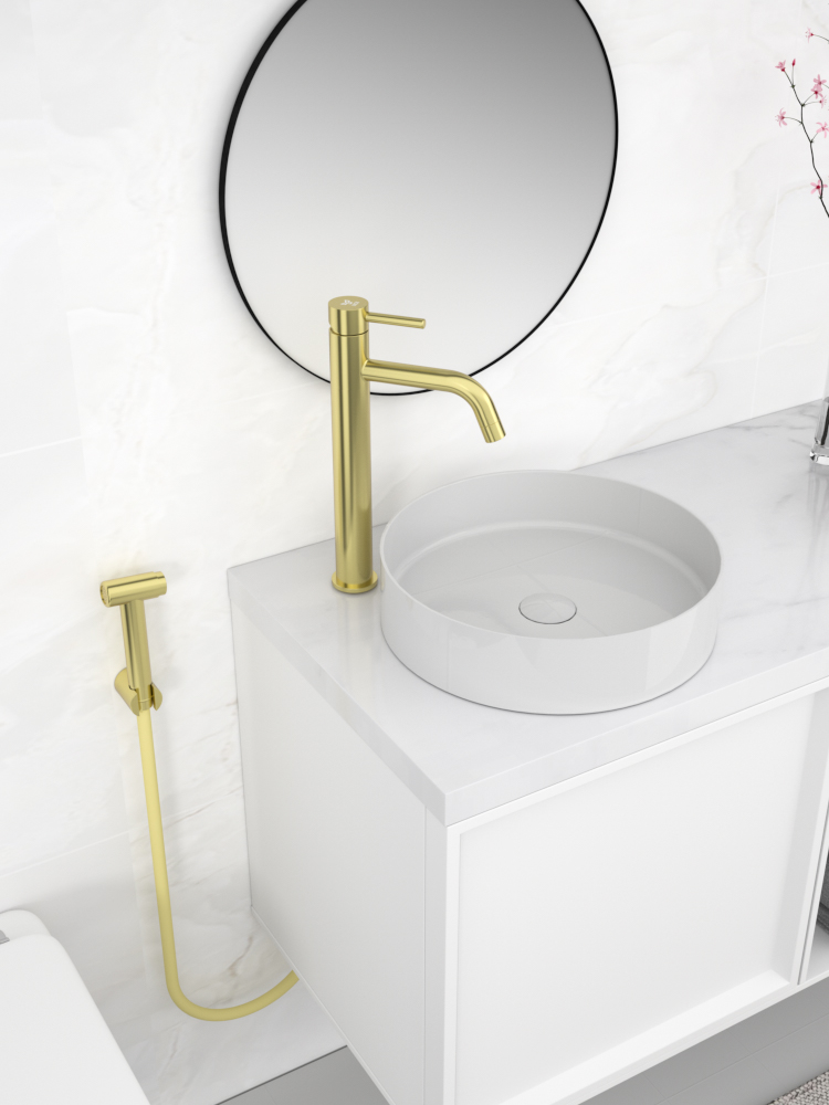 tammiholma Basin faucet inox q1 tall bidet light gold