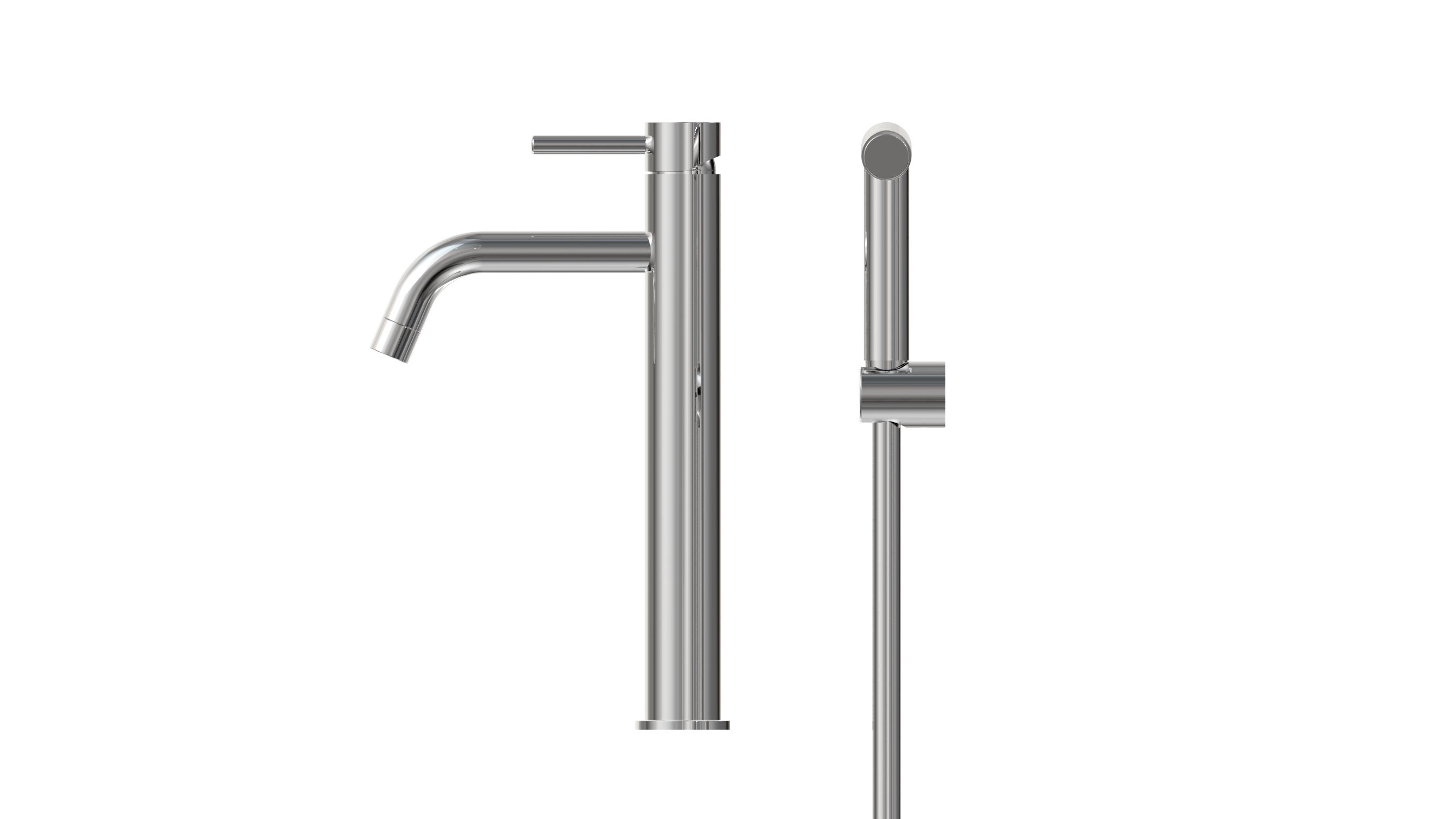 BASIN FAUCET INOX Q1 TALL BIDET POLISHED