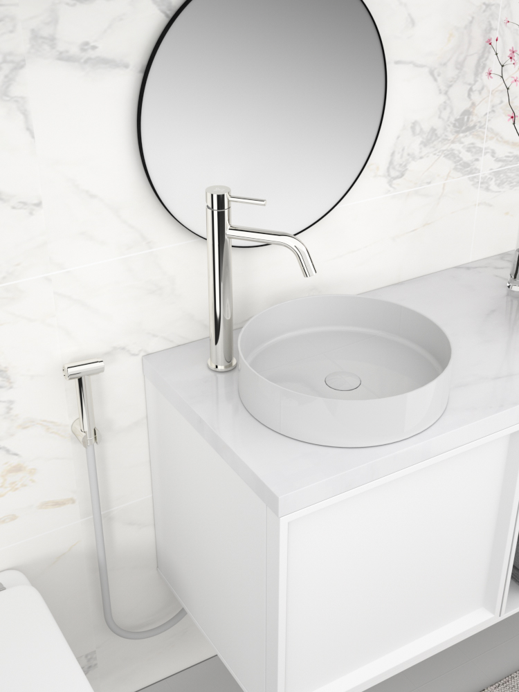 tammiholma Basin faucet inox q1 tall bidet polished