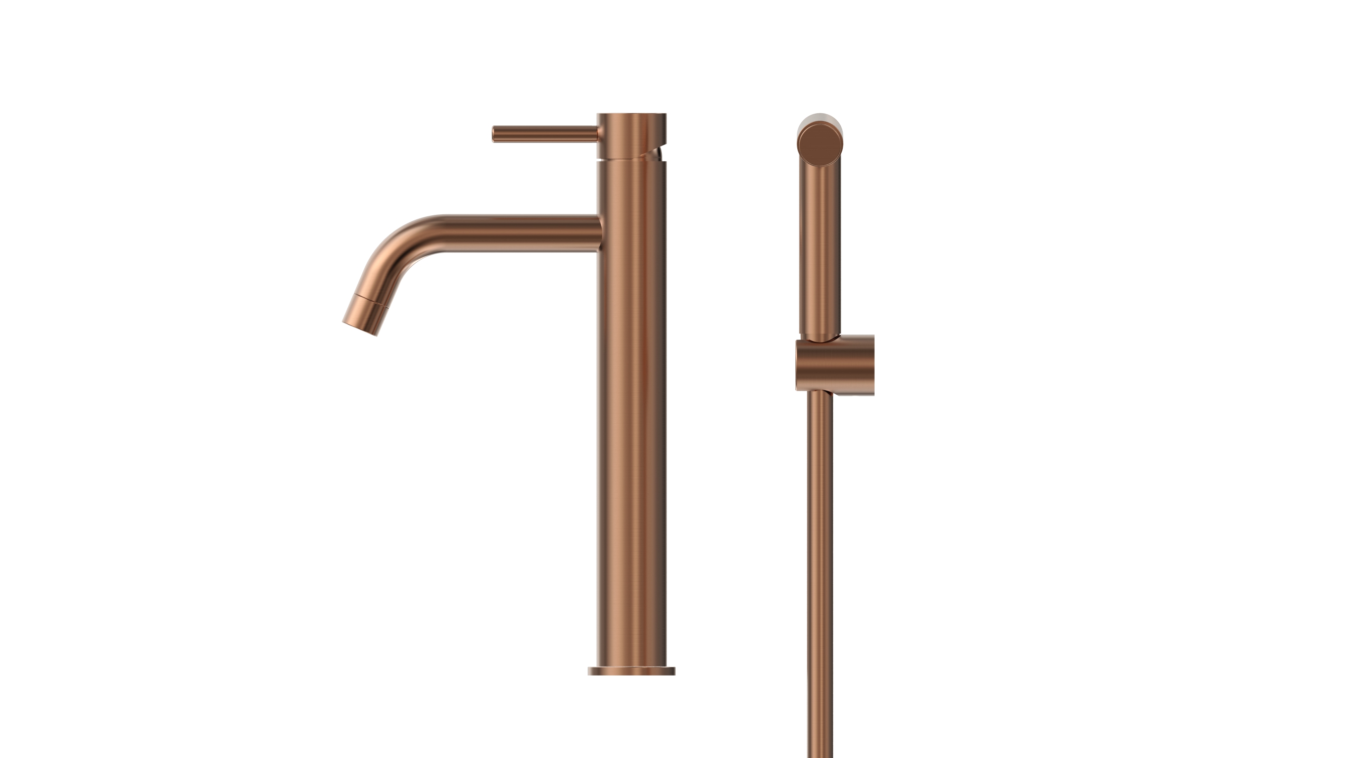 BASIN FAUCET INOX Q1 TALL BIDET ROSE GOLD
