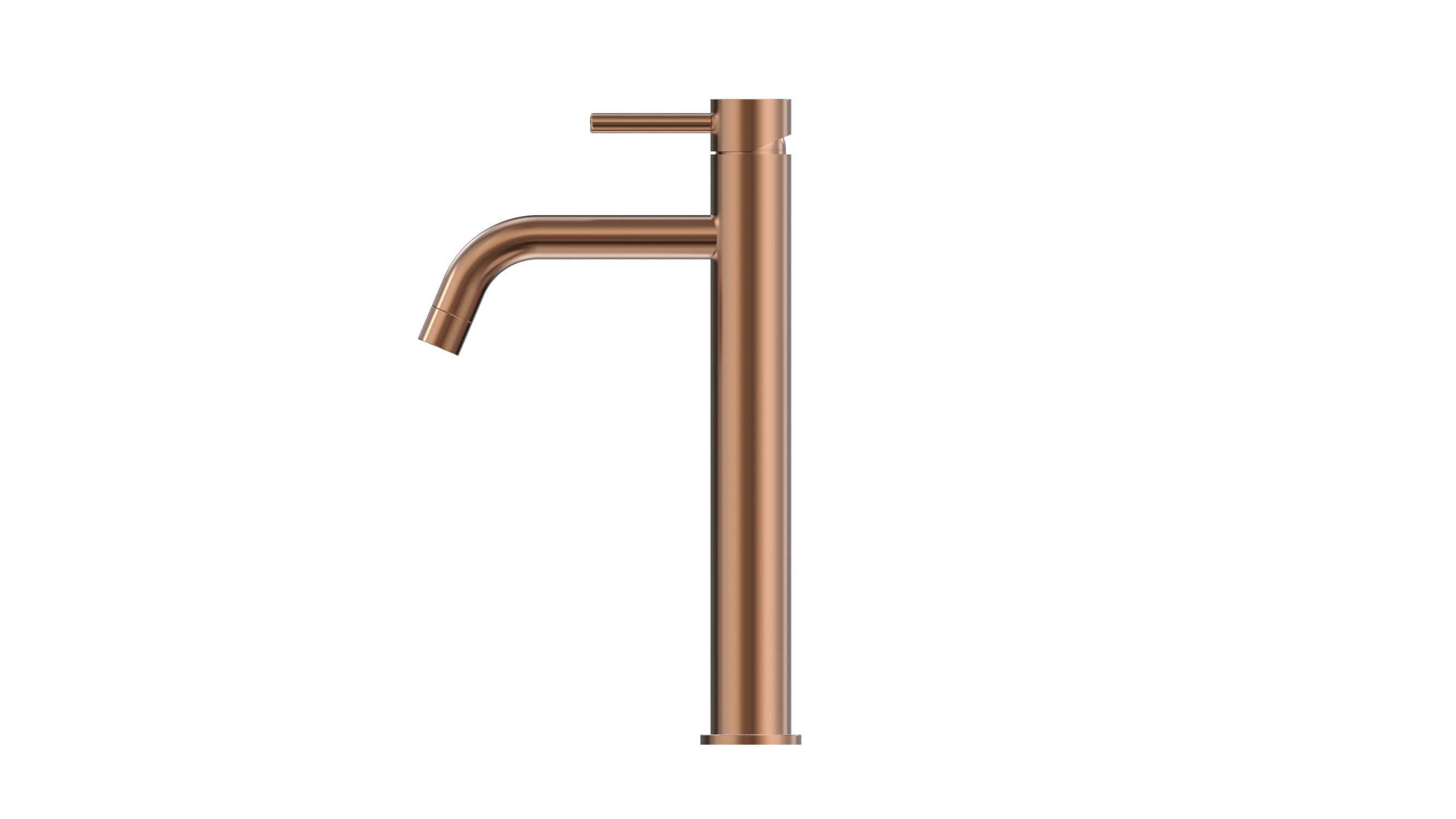 BASIN FAUCET INOX Q1 TALL ROSE GOLD