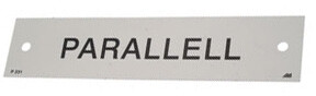 Skilt Parallell 155x35mm