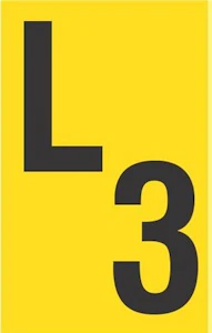melbye Vinylskilt s422 "l3" s 422