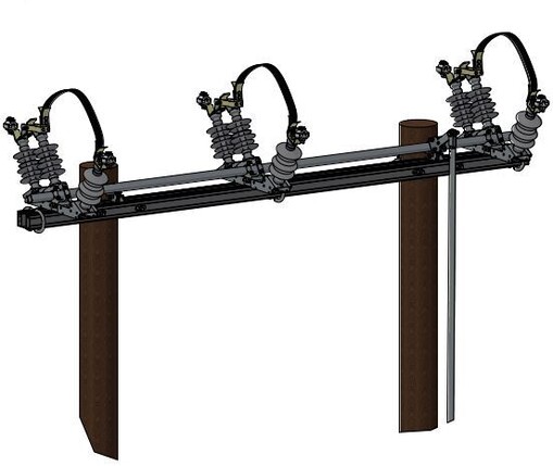 Linjebryter H-mast FA GKG43 forsterket