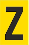 Bokstav Z, Selvklebende folie, 17x27mm