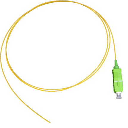 Fiberhale SM SC/APC 1m G657A Gul 900µm LSZH