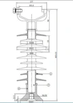 Linje støtteisolator 24kV VT
