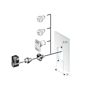 schneider electric Låsinnsats 6.5mm