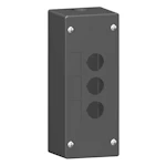 TRYKKNAPPBOKS 3 HULLS Ø22 MM XALG03