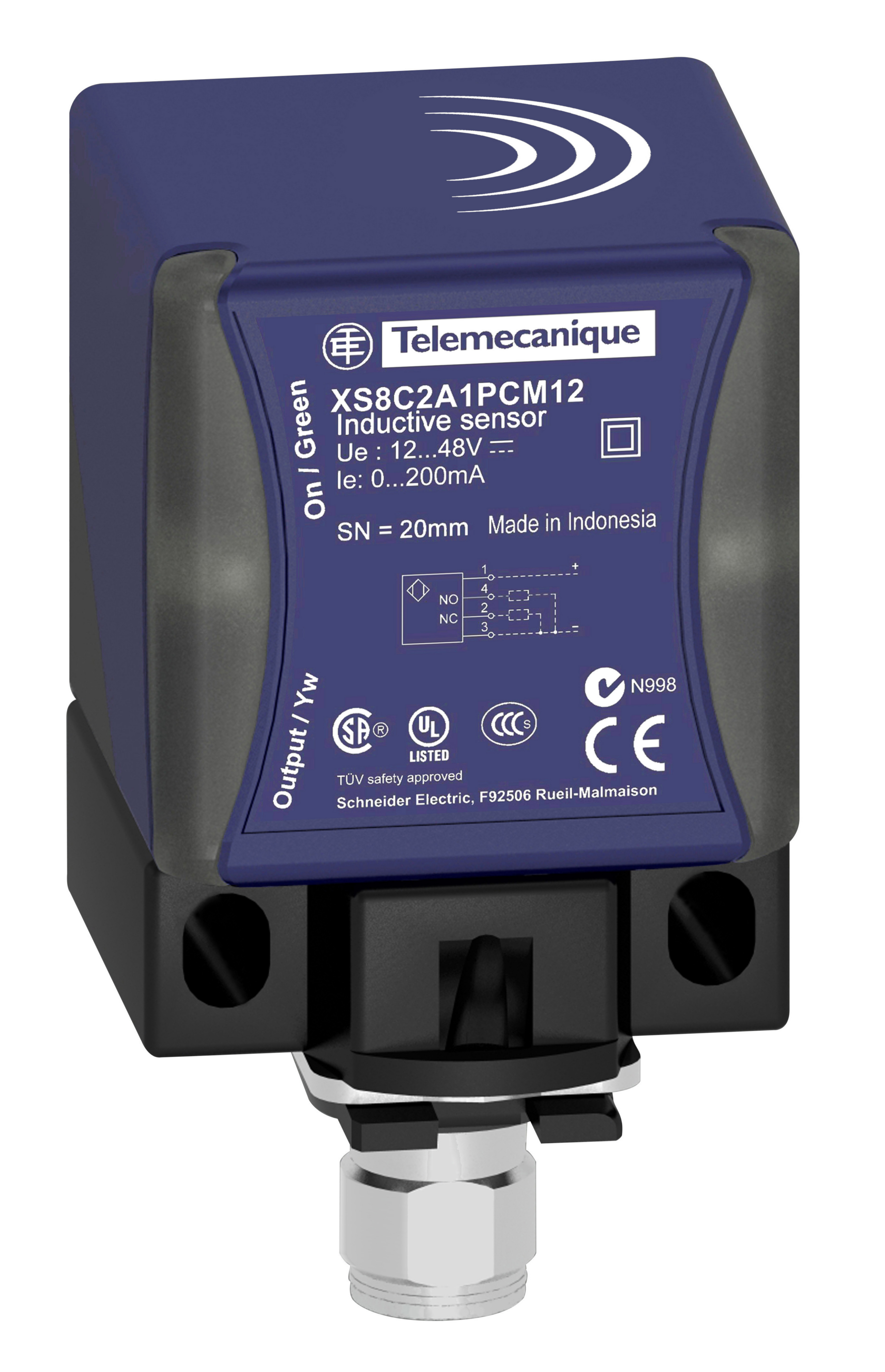 telemecanique Induktiv detektor 40x40x70 20mm dc2 br