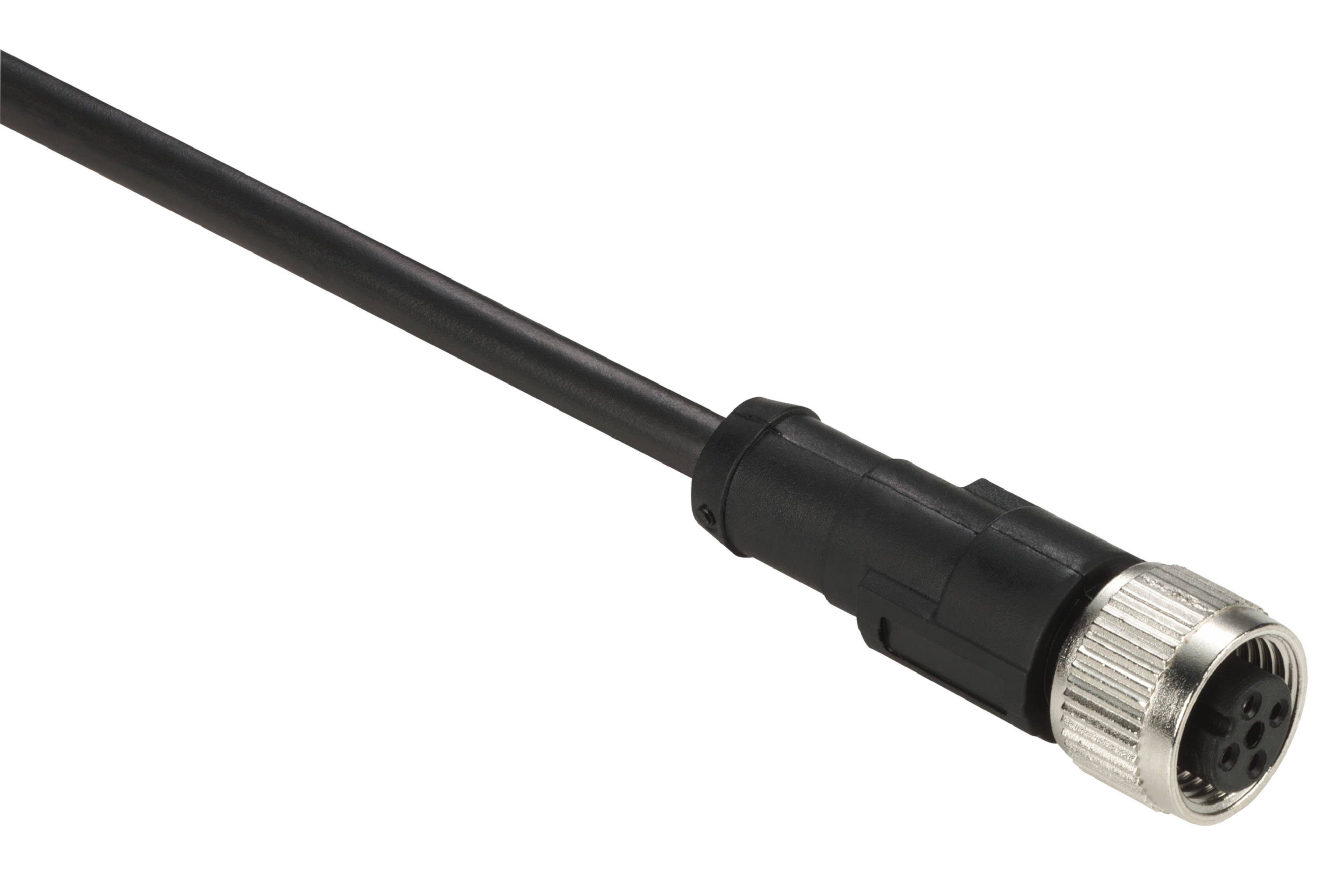 KABEL 5M M/M12 PLU.RETT,4-PIN. XZCP1141L5