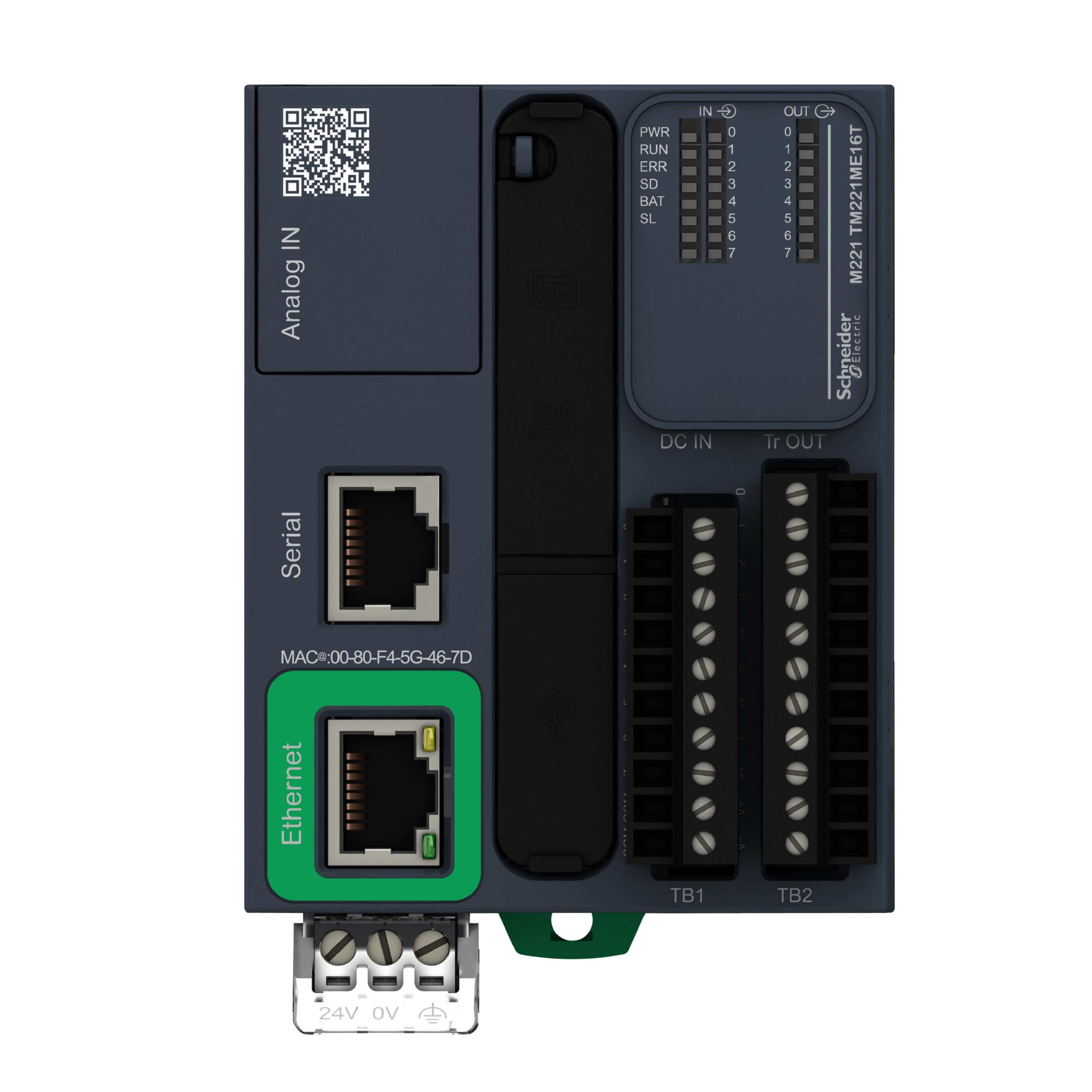 schneider electric Logiikkamoduuli modicon plc m221-32io tr,so mod