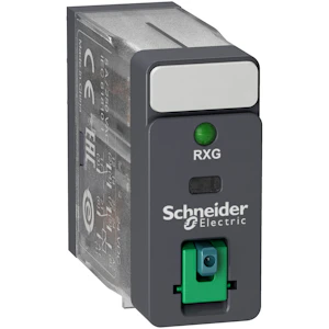 schneider electric Rxg pluggrelé m/ testknapp+led 2 c/o 5a 24vdc forsyning
