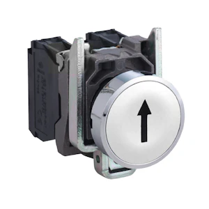 schneider electric Tr.napp hvit 1no (sort "pil") xb4ba3341