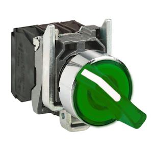 schneider electric Vender m/lys grønn 3 pos. 24v