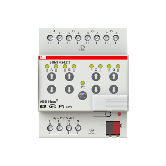 abb Output unit knx knx blind/shutter actuator, 4-fold