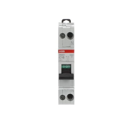 abb Circuit breaker sn201 2-poles 1+n b-char. 16a