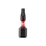 SCREWDR. BIT SHW MILWAUKEE TX15 25MM CD 25PCS