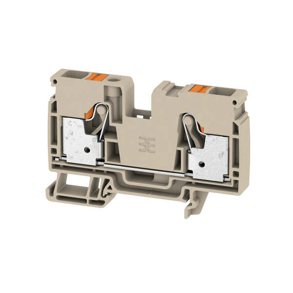 weidmüller Gjennomgangsklemme 10 mm², push-in, beige