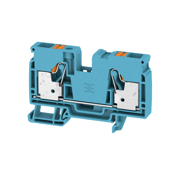weidmüller Feed-through terminal, push in, 10 mm², 1000 v, 57 a, blue