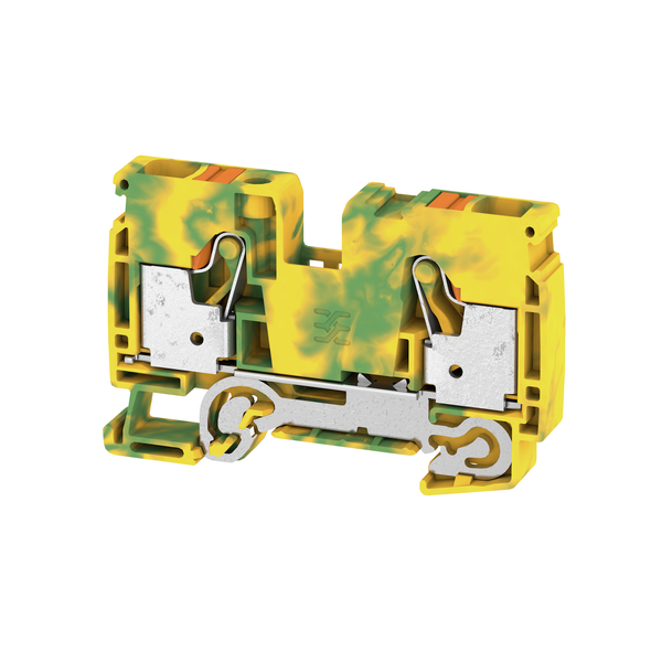weidmüller Jordklemme 10 mm², push-in, gul/grønn