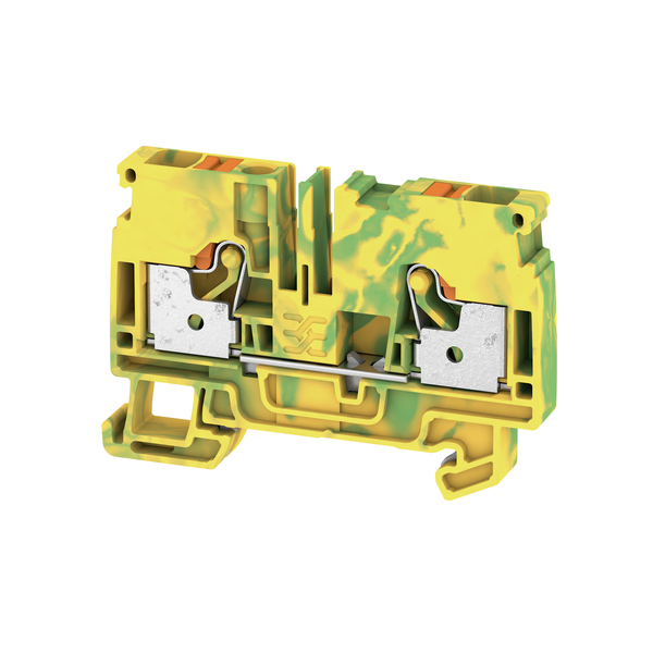 weidmüller Jordklemme 6 mm², push-in, gul/grønn