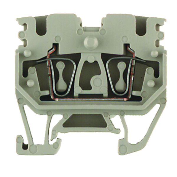 GJENNOMGANGSKLEMME 2,5 MM², 2 PUSH-IN, BEIGE