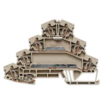 MOTORKLEMME, 2.5 MM², PUSH-IN, BEIGE, 3X FASE + JORD