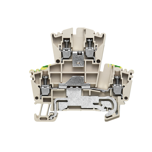 ETASJEKLEMME 2.5 MM², SKRUTILKOBLING, BEIGE, JORD