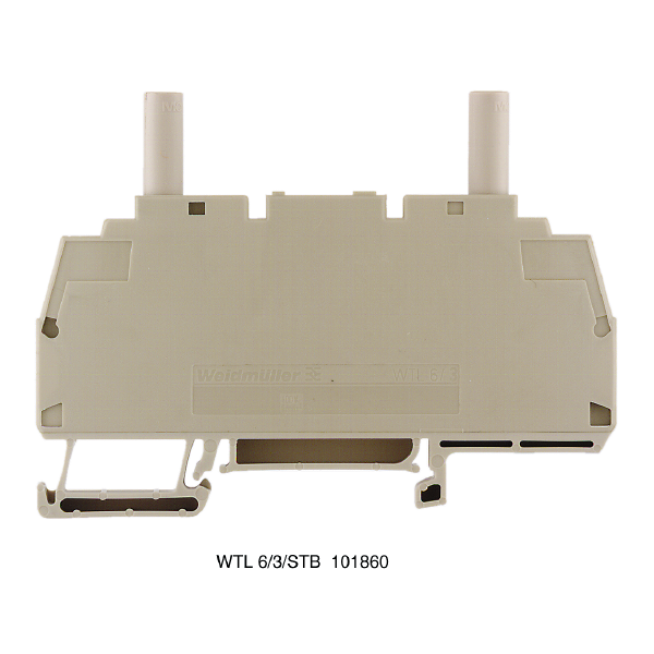 weidmüller Skille/måleklemme 6 mm², skru, beige