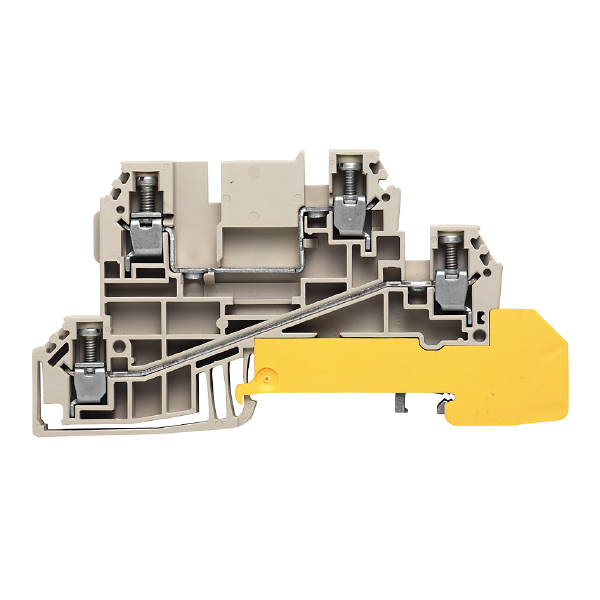 INSTALLASJONSKLEMME 2.5 MM², SKRU, BEIGE FASE/ FASE / JORD