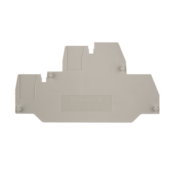 weidmüller Endeplate 80.5 mm x 44.66 mm, dark beige for zdt 2.5/2