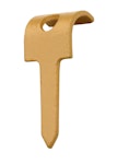 Hammer-in fastener TP-R-16 wooden base l.brown