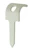 castor Hammer-in fastener tp-b-12 wooden base white