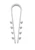 castor Cable fastener dks 8-28 white