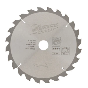 milwaukee Cirkelsågklinga milwaukee 235x30x24t