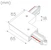 hide-a-lite Track accessory litetrac l-feed 1-phase outer black
