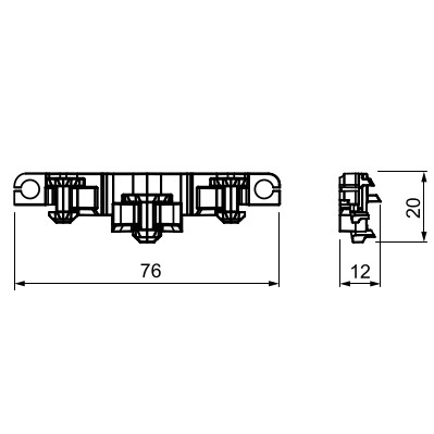 abb Junction box accessory strain relief for ap junct.box