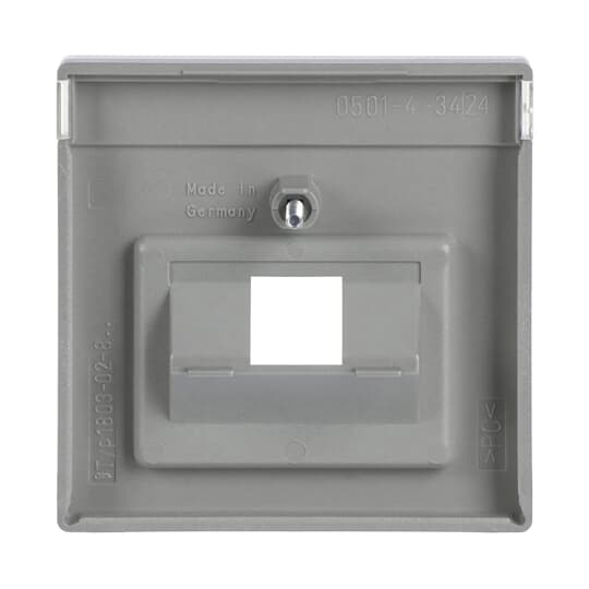 abb Centrumplatta f 1xrj45 alu