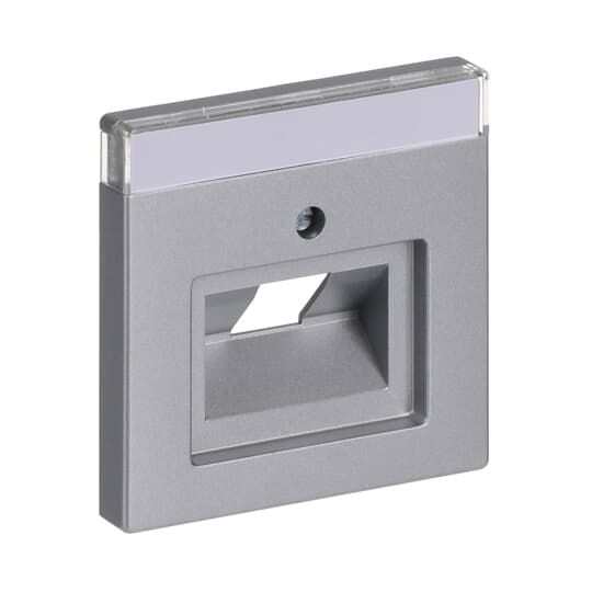 abb Centrumplatta f 1xrj45 alu